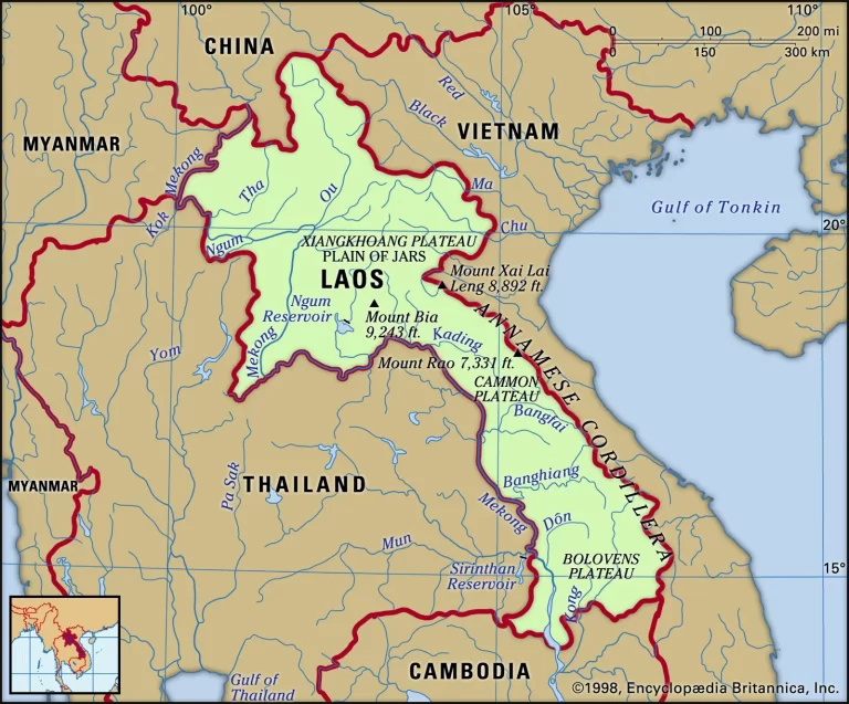 Laos-map-features-locator